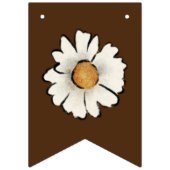 ボホヴィンテージフローラベージュウェルカムベビーシャワー バンティングフラッグ (第2の旗)