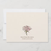 ボホヴィンテージフローラベージュベビー-Q BBQベビーシャワー 招待状 (裏面)