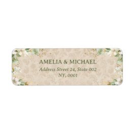 ボホヴィンテージフローラボタニッ結婚クス ラベル