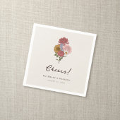 ボホヴィンテージフローラ秋庭園の結婚式 スタンダードカクテルナプキン