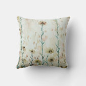 ボホヴィンテージベージュワイルドフラワー クッション (裏面)