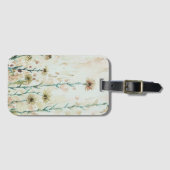 ボホヴィンテージベージュワイルドフラワー ラゲッジタグ (正面横)