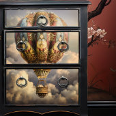 ボホヴィンテージボヘミアン熱気球デコパージュ 薄葉紙