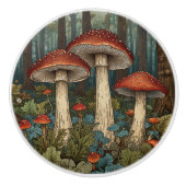 ボホヴィンテージマッシュルーム樹林林 セラミックノブ (正面)
