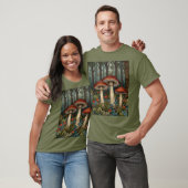 ボホヴィンテージマッシュルーム樹林林 Tシャツ (ユニセックス)