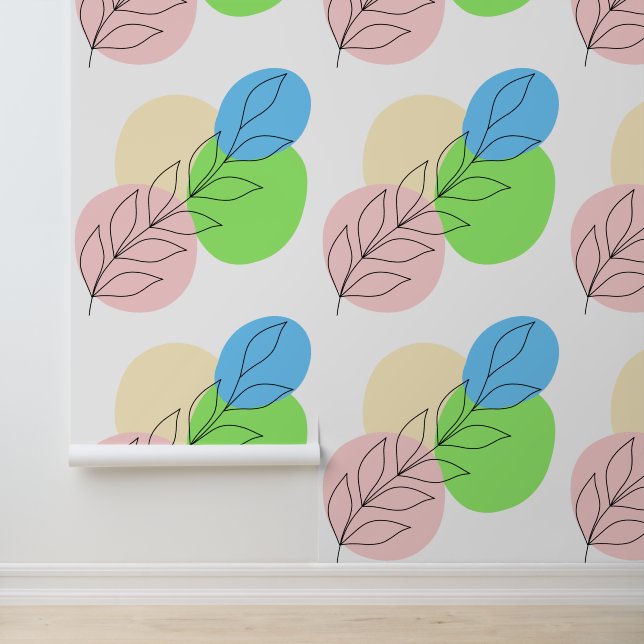 ボホヴィンテージレトロ葉抽象芸術 壁紙 (アプリケーション)