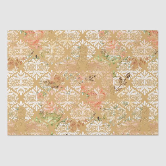 ボホヴィンテージ模様 薄葉紙 (正面)