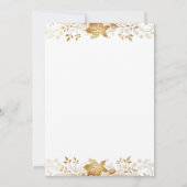 ボホヴィンテージ葉秋素朴テラコッタ結婚ズ 招待状 (裏面)