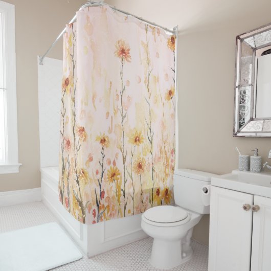 ボホヴィンテージ野草 シャワーカーテン (インサイチュ)