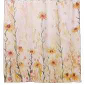 ボホヴィンテージ野草 シャワーカーテン (正面)