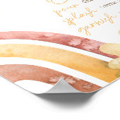 ボホーここ来に息子の赤ん坊シャワー母オサバー ポスター (角)