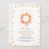 ボホーこ来この息子男の赤ちゃんシャワー 招待状 (正面)