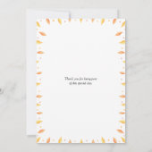 ボホーこ来この息子男の赤ちゃんシャワー 招待状 (裏面)