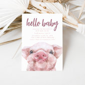 ボホーウェスタンピギーテーマベビーシャワー招待状 招待状