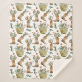 ボホーウェスタンフローラシェルパブランケット シェルパブランケット (正面)