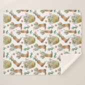 ボホーウェスタンフローラシェルパブランケット シェルパブランケット (正面(横))