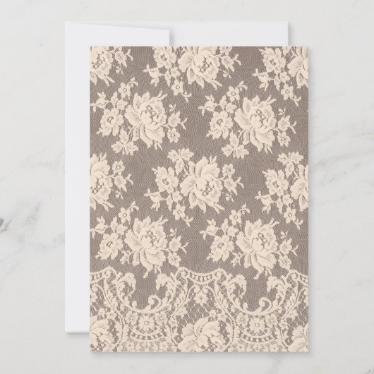 ボホーウェスタン女性のカーボーイブライダルシャワー 招待状 (裏面)