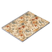 ボホーウェスタン花模様素朴女性のカーボーイグランジ ノートブック (左側)