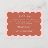 ボホーウェーブテラコッタ&赤面結婚ズ詳細 エンクロージャーカード (正面)