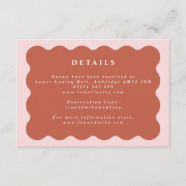 ボホーウェーブテラコッタ&赤面結婚ズ詳細 エンクロージャーカード