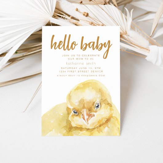 ボホーウエスタンシックテーマベビーシャワー招待状 招待状