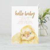 ボホーウエスタンシックテーマベビーシャワー招待状 招待状 (スタンド正面)