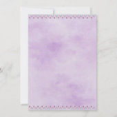 ボホーウッドランドパープルベビーシャワー招待状 招待状 (裏面)