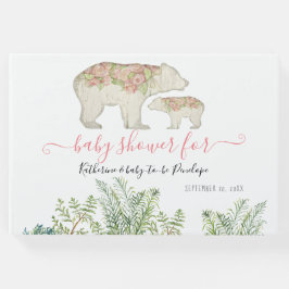 ボホーウッドランドフローラベーンファーンフェーンブロージベビーガール ゲストブック