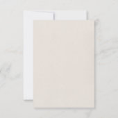 ボホーウッドランドベビーシャワーサンキューカード 案内状 (裏面)