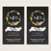 ボホーウッドランドリースオンチャックボ結婚ードズ (正面&裏面)