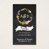 ボホーウッドランドリースオンチャックボ結婚ードズ (裏面)