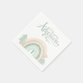 ボホーウッドランドレインボーアドベンチャー スタンダードカクテルナプキン (角)