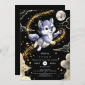 ボホーウルフ誕生日 招待状 (正面/裏面)