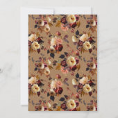 ボホーオータムフローラブライダルシャワー 招待状 (裏面)