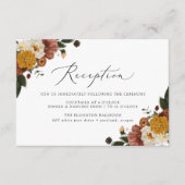 ボホーオータムフローラ結婚披露宴 エンクロージャーカード (正面)