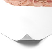 ボホーオータムブライダルシャワーウェルカムサイン ポスター (角)