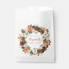 ボホーオータムブライダルシャワー フェイバーバッグ