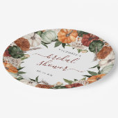 ボホーオータムブライダルシャワー ペーパープレート (アングル)