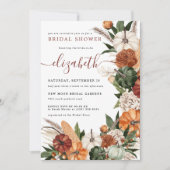 ボホーオータムブライダルシャワー 招待状 (正面)