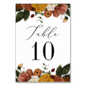 ボホーオータム結婚フローラ テーブルナンバー (正面)