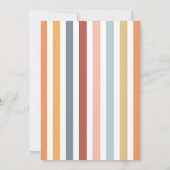 ボホーカラフルクラウドレインボードロップベビーシャワー 招待状 (裏面)