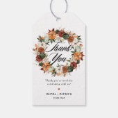 ボホーカンプキンスリース結婚秋の感謝 ギフトタグ (裏面)