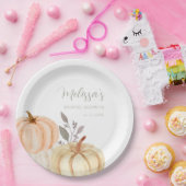 ボホーカンプキンス秋リーフブライダルシャワー ペーパープレート (パーティー)