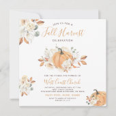 ボホーカンプキン秋ハーベストパーティー、秋コミュニティ 招待状 (正面)