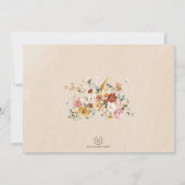 ボホーガーデンフラワーズキンセニェラ15誕生日 招待状 (裏面)