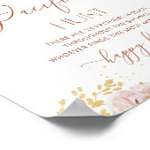 ボホーガーデンフローラおしゃぶり狩りベビーシャワー ポスター (角)