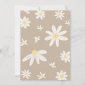 ボホーグルーヴィデイジーベビーシャワー 招待状 (裏面)