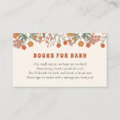 ボホーグルーヴィーメドウワイルドフラワーブズベビー エンクロージャーカード (正面)