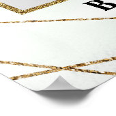 ボホーサボテン イオウリ　ゴールド ウェディング フォト プロップ ポスター (角)