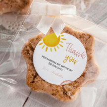 ボホーサンシャインレインボー誕生日ステッカーラベル